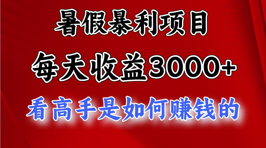 暑假项目：每日利润达3000+_精益求精突破5000+-妙笔生财 | 妙笔阿牛